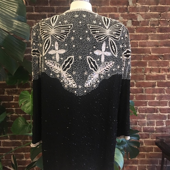 Sparkly, beaded, clasp sweater. - Picture 3 of 8